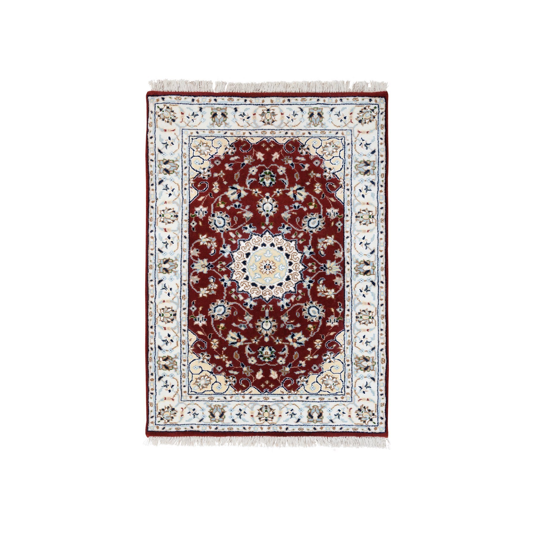 Traditional Silk Hand-Knotted Area Rug 2'1